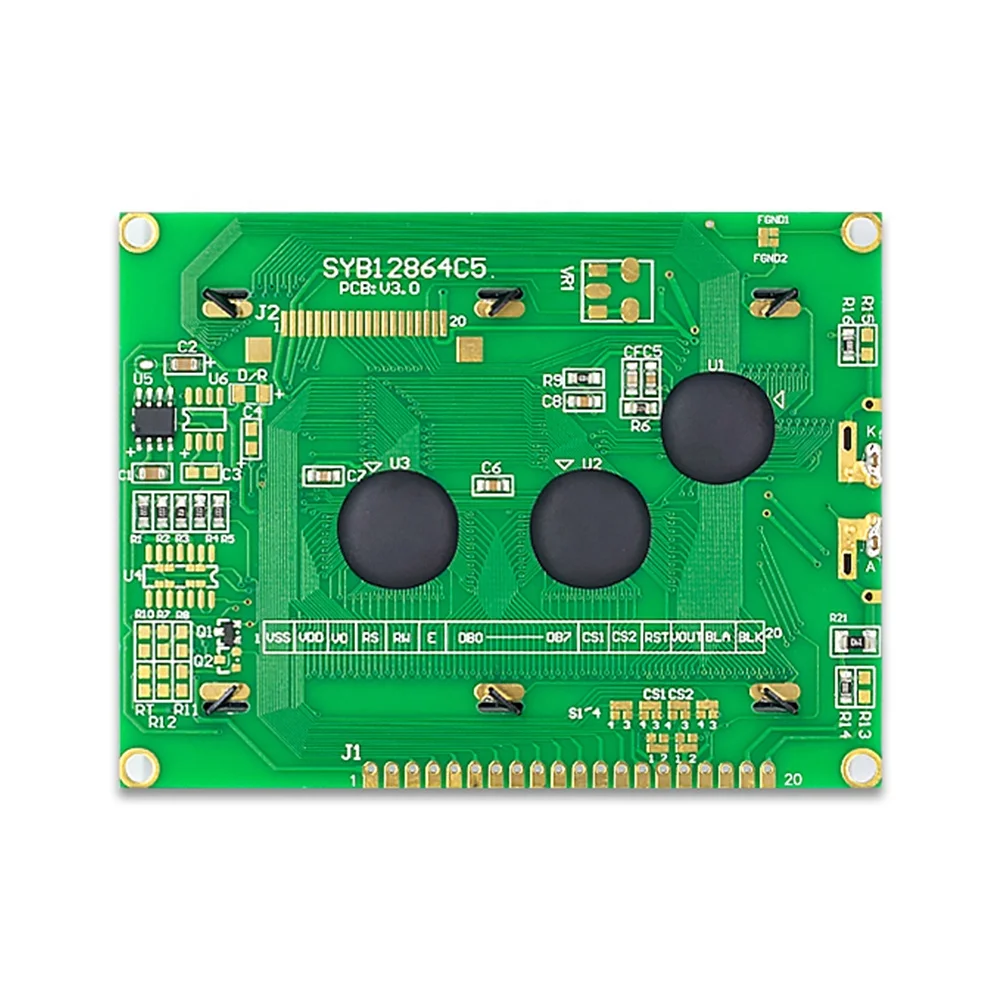 Hot selling 128x64 Graphic Display Monochrome 12864 Lcd Module compatible winstar wg12864A