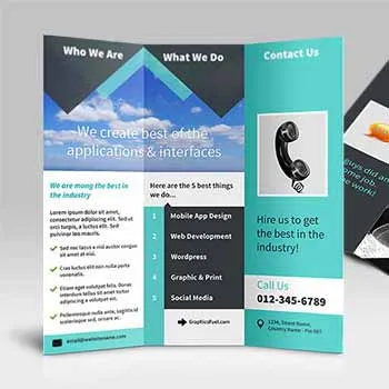 Brochure Printing Thick Flyer Pamphlet Holder Leaflet Service A5 Courier Pamphlets Design Digital Small Leaflets Printer Flyers