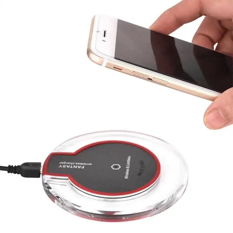 
Qi Wireless Charging Mobile Phone Universal Wireless Charging 5W With Led Display Light Smart Wireless Charger Dropshipping 