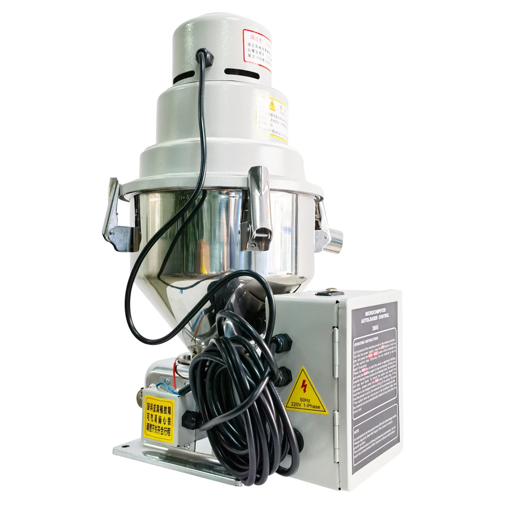 300G 1.5HP/1.1KW Self-Contained Hopper Loaders Green Coffee Vacuum Hopper Loader