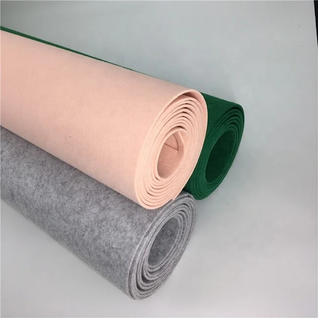 High Quality Wholesale Needle Punch 100% Non Woven Colorful Polyester Fabric Felt with 3mm Thickness for Sale
