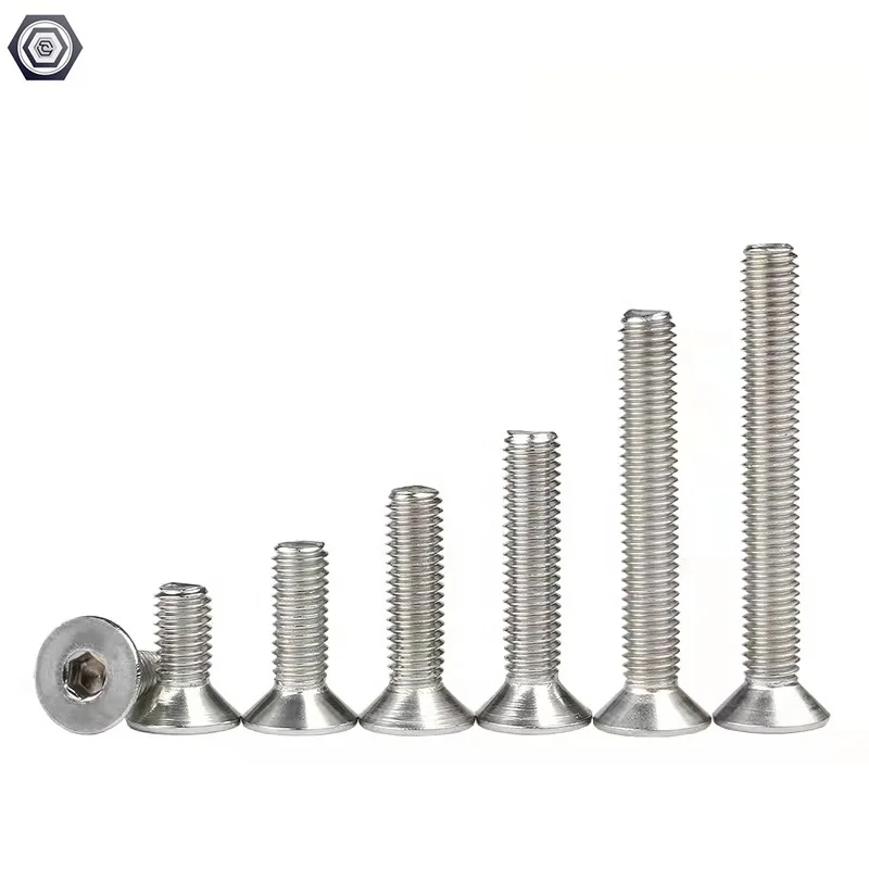 DIN7991 Flat Head Socket Screws and Stainless Steel 18-8 of Countersunk head screw