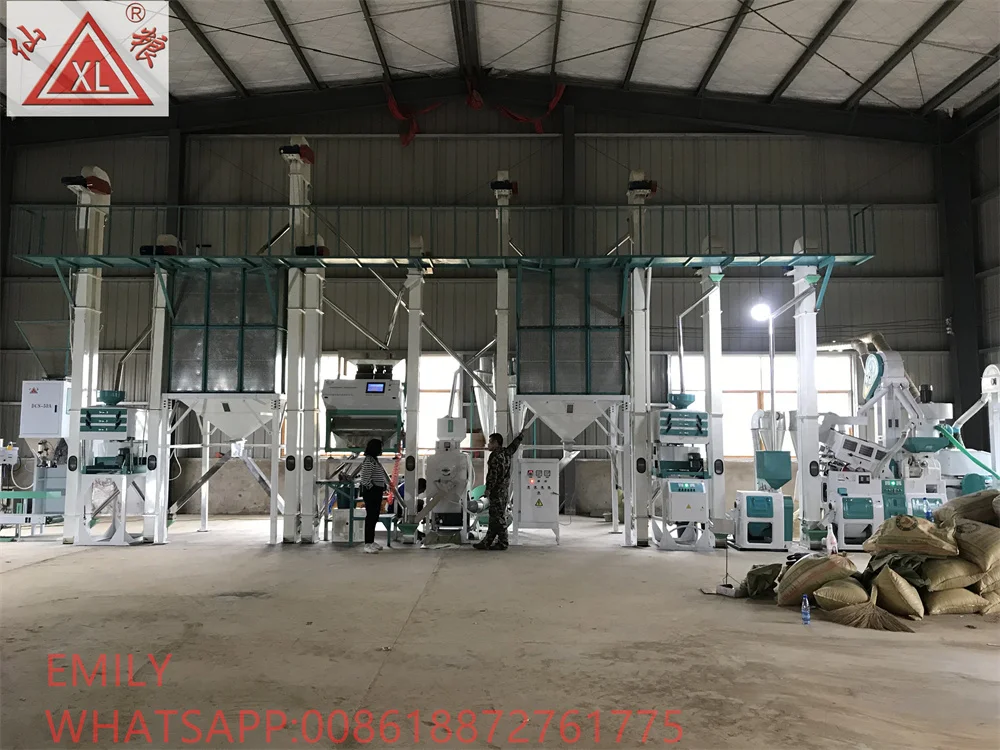 mini complete 1 ton per hour rice mill rice milling equipment machine