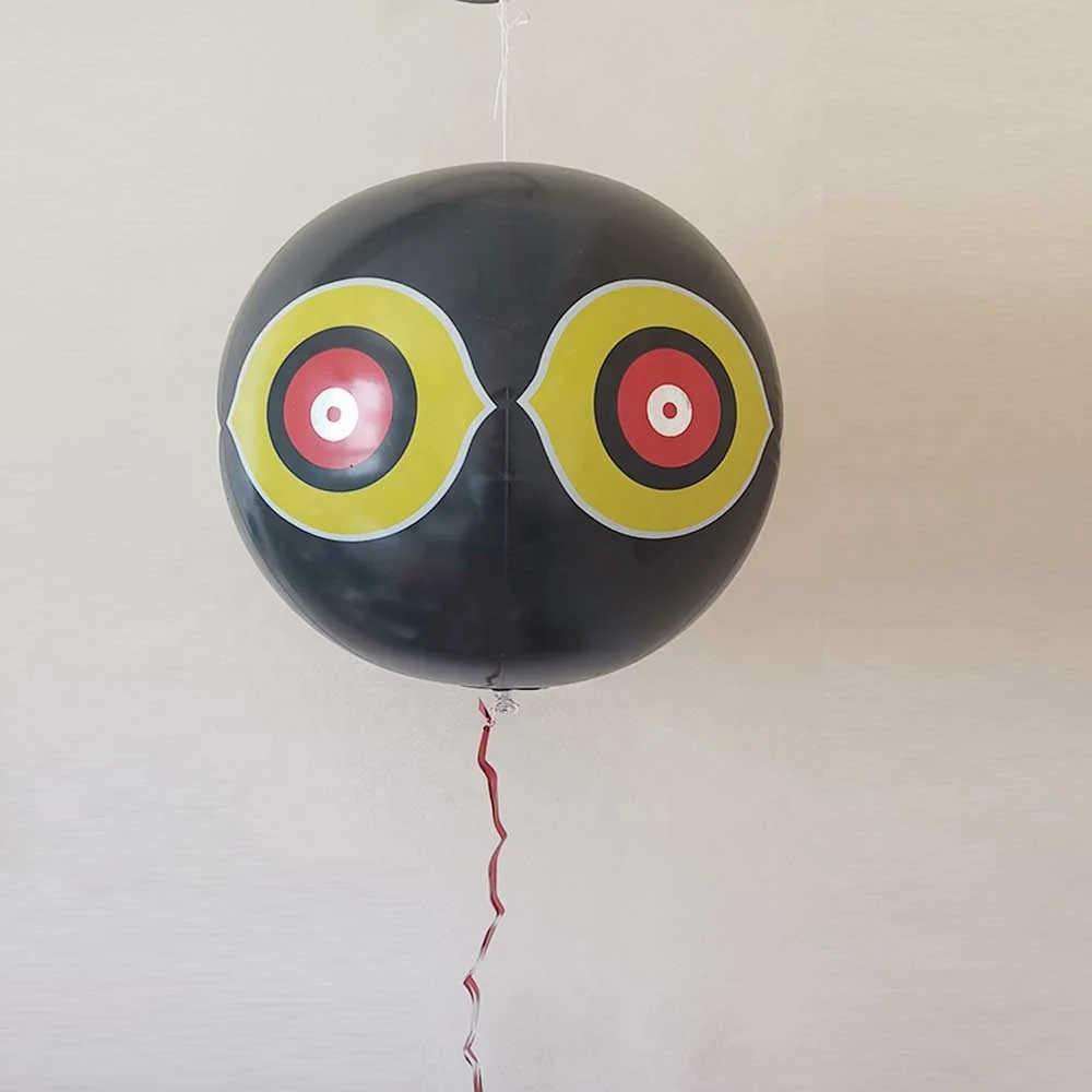 Black color inflatable Scare- eye bird Diverter Bird scaring eyes balloon