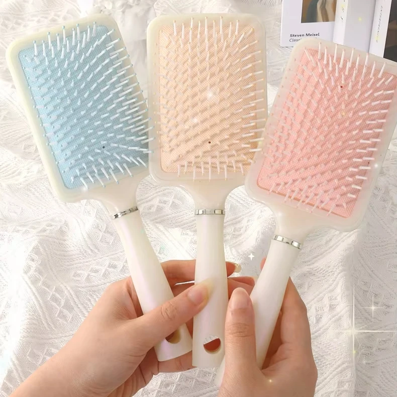 2024 Girl Hair Comb Scalp Massager Cushion Teasing Airbag Massage Paddle Detangling Hair Brush With Hair Brush For Women Girl