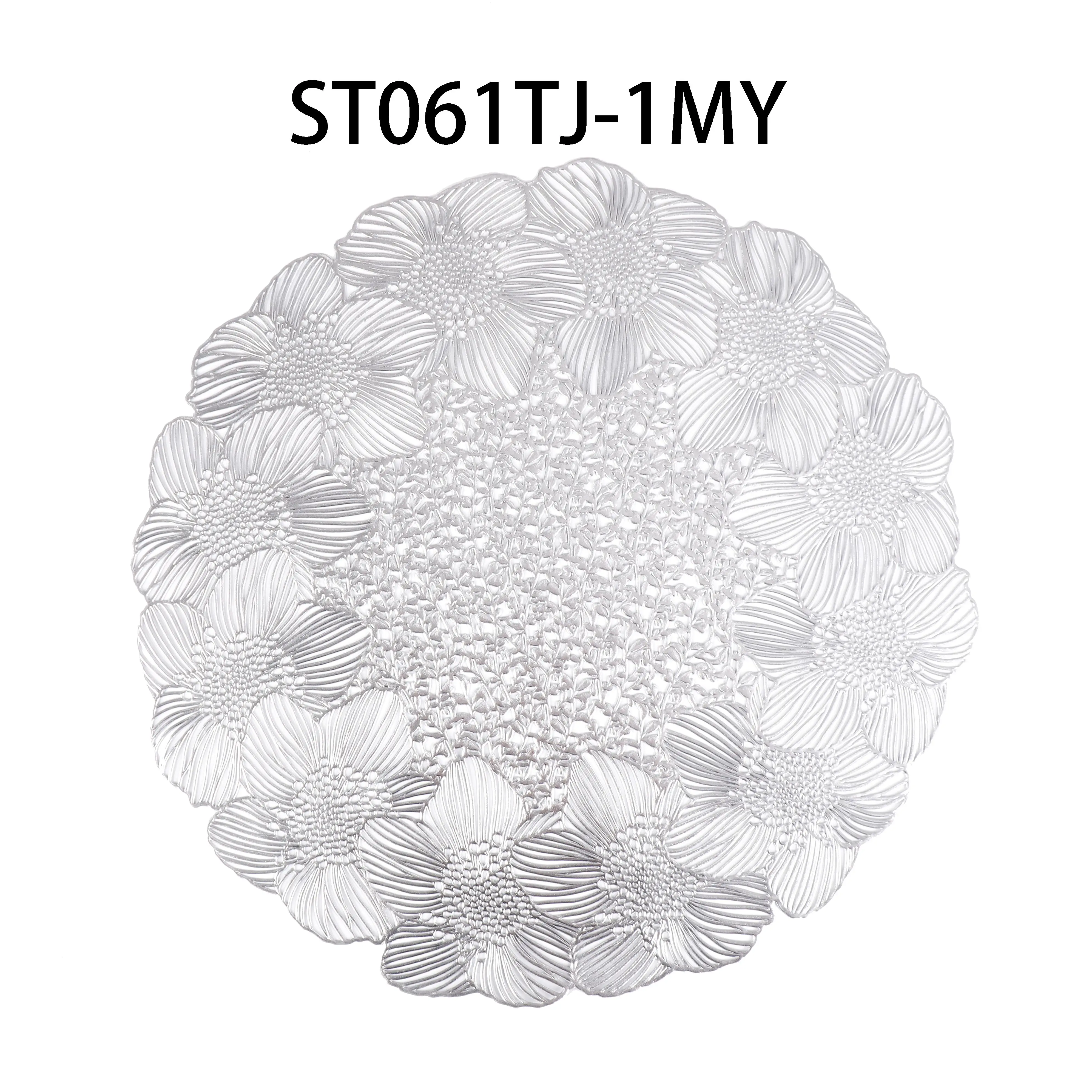 customized wholesale Golden pear hollow stamping mats pads for restaurants