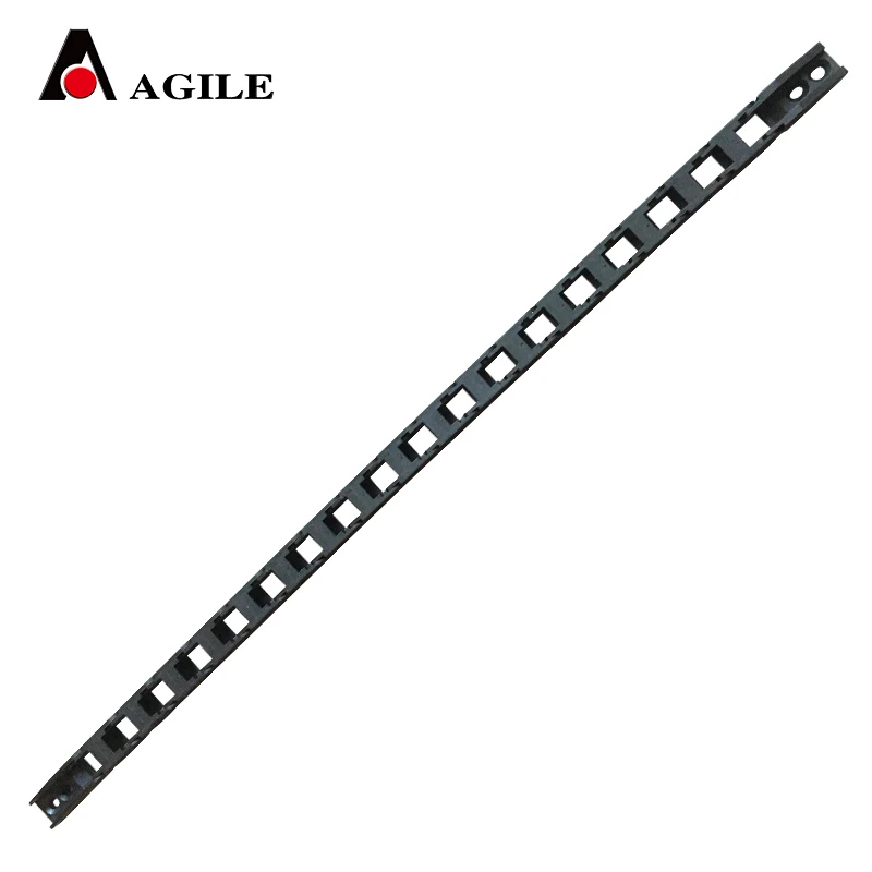 7*7 mm nylon both side bending cable chain for shoe making machine