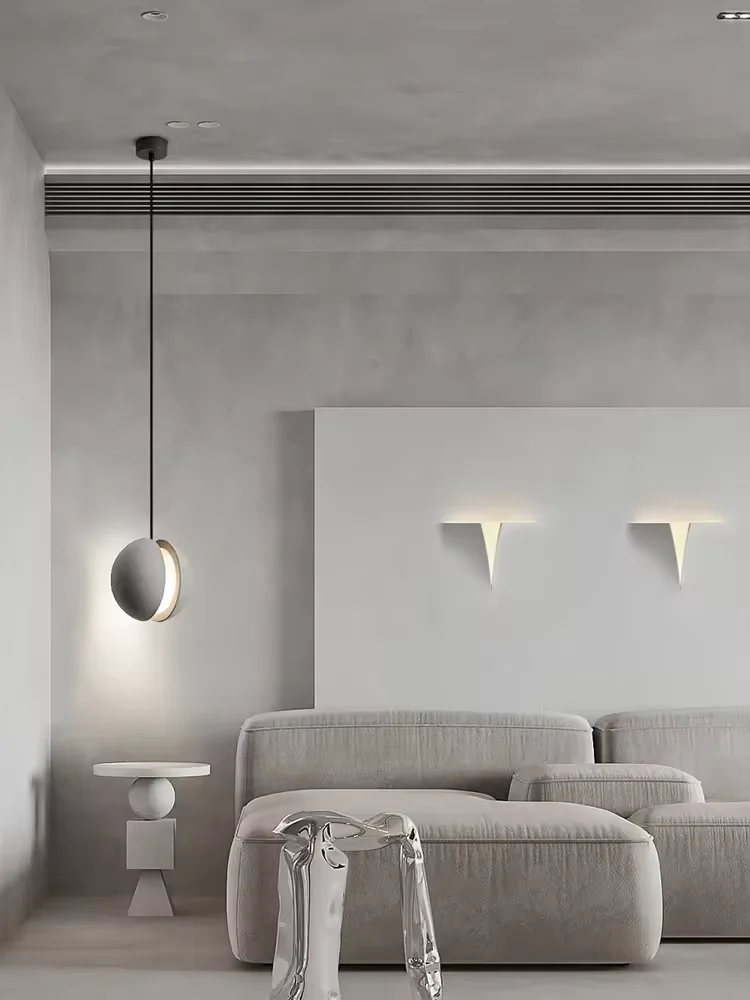 Wholesale concrete cement hanging lamps Restaurant decorated LED cement chandelier light pendant lamp
