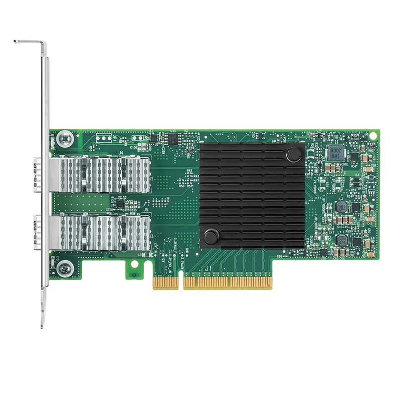 NVIDIA Mellanox MCX4121A-ACAT ConnectX-4 Lx EN Network Interface Card, 25GbE Dual-Port SFP28, PCIe3.0 x8, Tall&Short Bracket