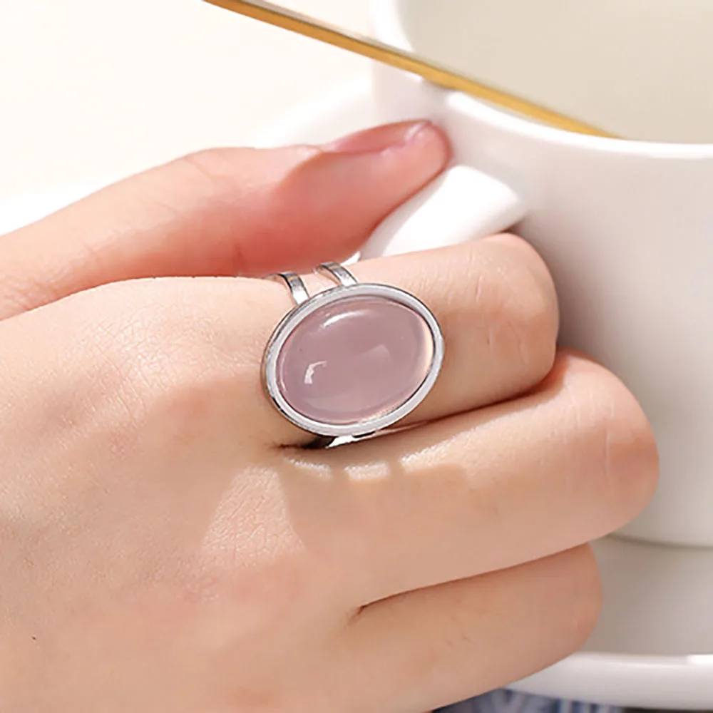 Wholesale high quality natural crystal rings diamond rings crystal jewelry for gifts