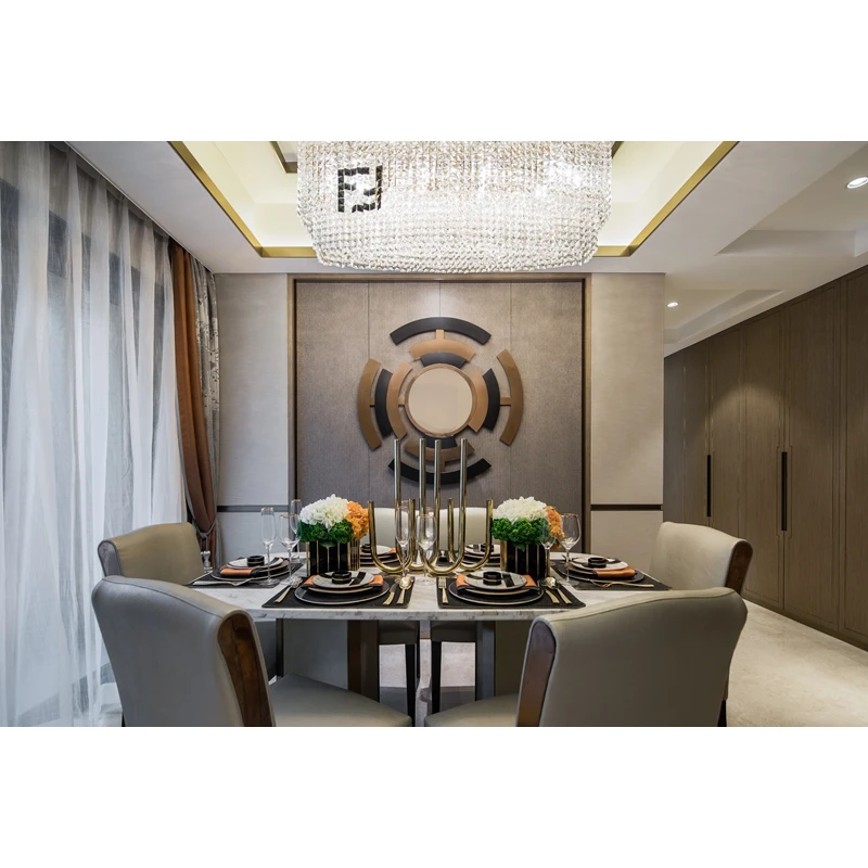 Classical Luxury Solid Wood Villa Bedroom Furniture Design