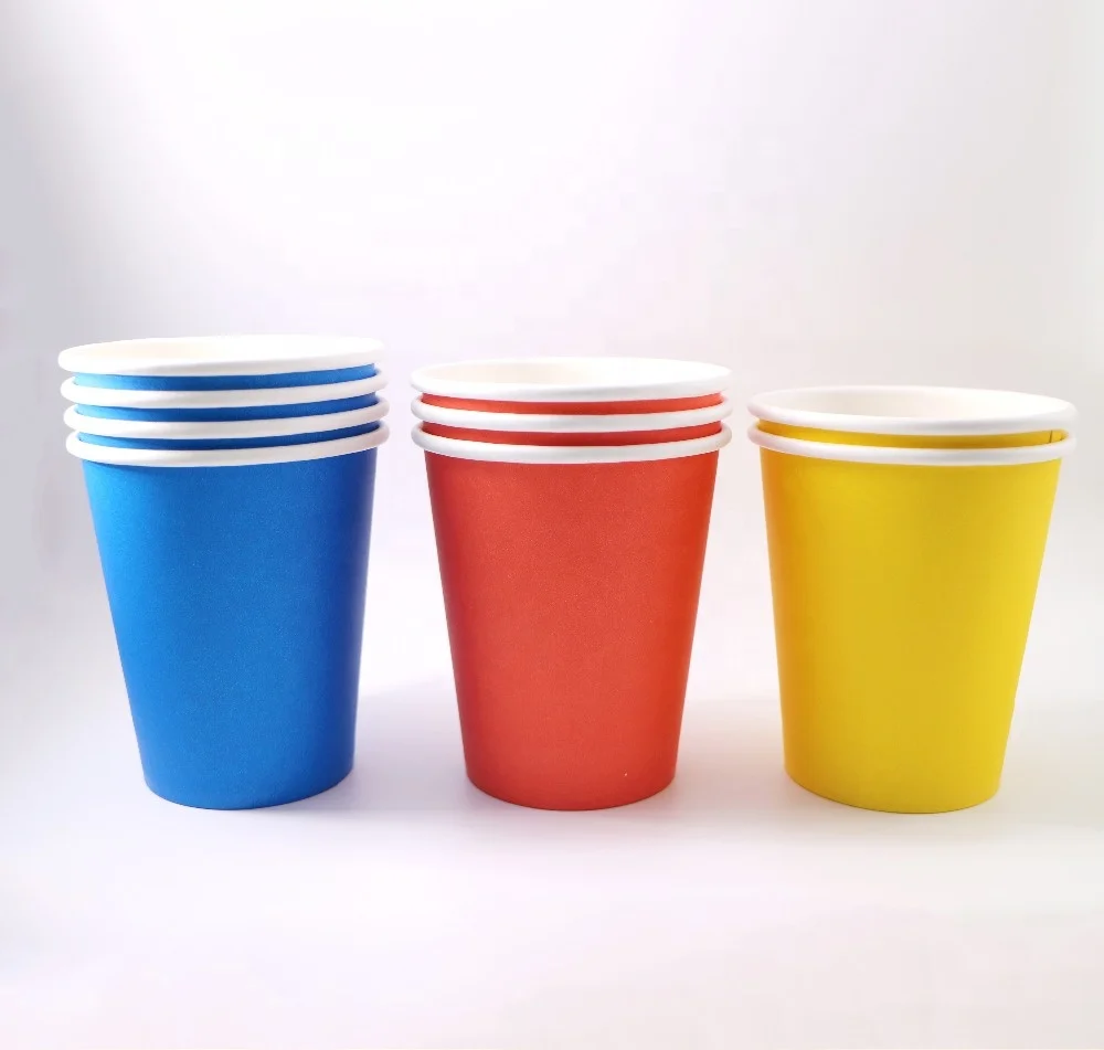 Hot sale  manufacturer China YiNuo colorful paper cup for soft drink for the party