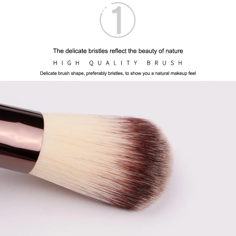 #222 Small size Top Round Head Big Single Makeup Brush For liquid makeup foundation application