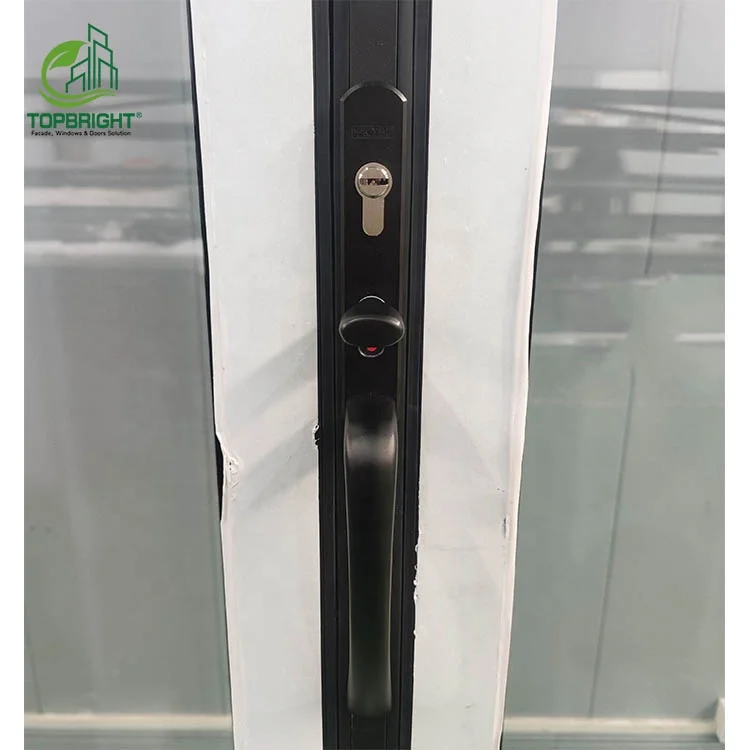 Storefront high quality folding glass wall systems commercial stainless steel accordion exterior bifold doors