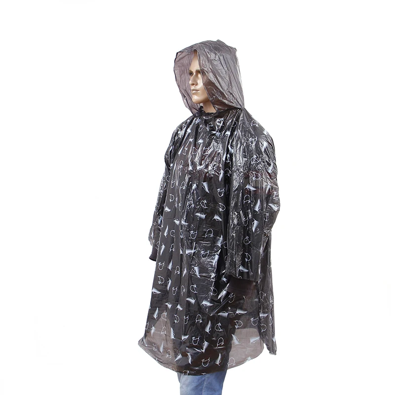 pass reach factory overall printed disposable pink raincoat rain poncho