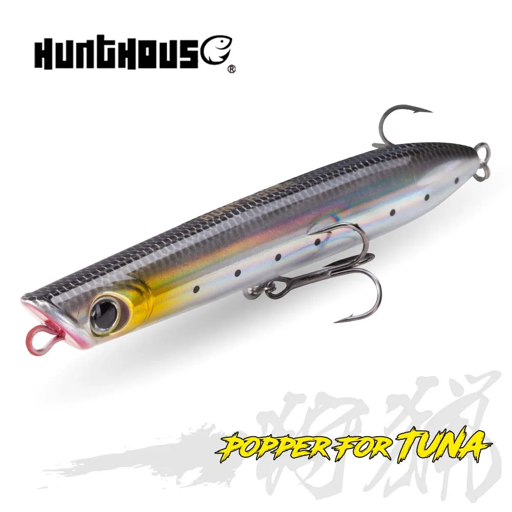 Wholesale Hunthouse Hard Plastic Fishing Bait Saltwater Topwater pencil Fishing lure 130mm/30g Pencil Bait