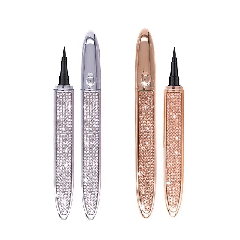 
Newest waterproof smooth sticky liquid tube rose gold eyeliner lash glue eyelashes pen adhesive eyeliner pen for strip eyelashes 