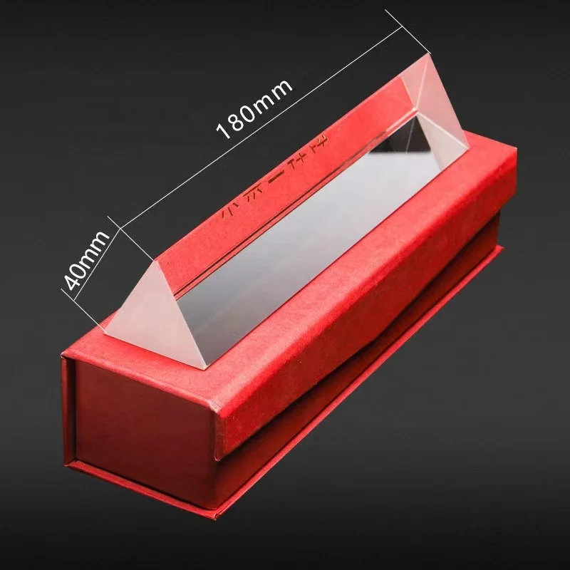 factory custom Optical K9 glass rainbow equilateral triangular prism for sale teach reflection photography