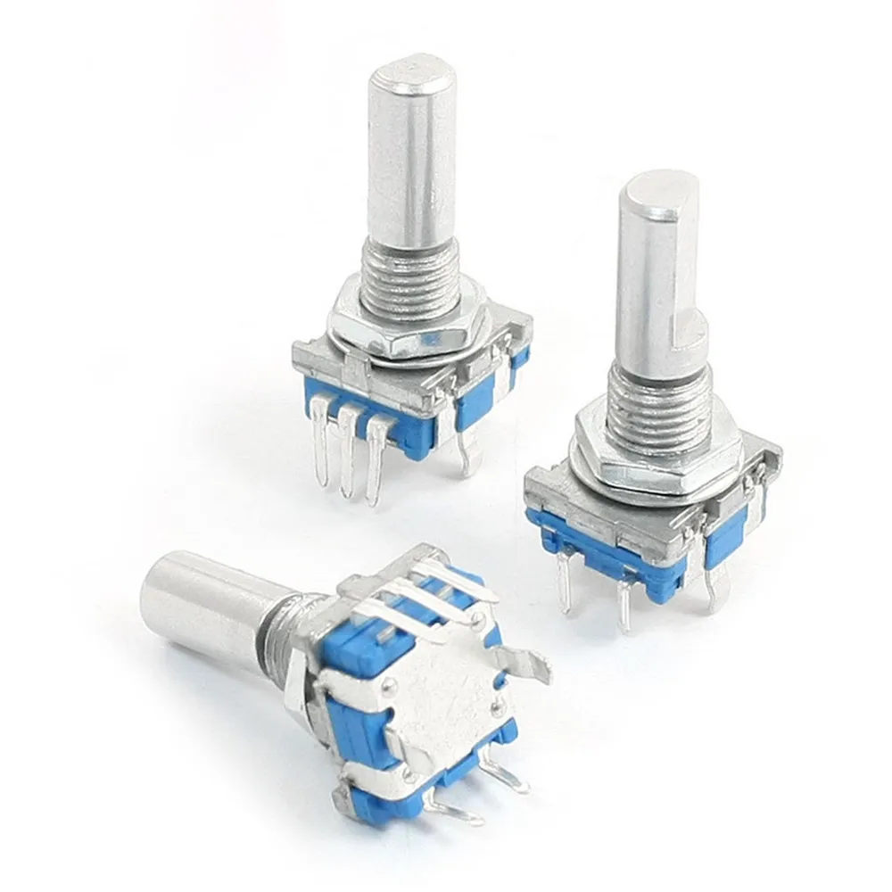 6mm D Shaft 18 Position 360 Degree Rotary Encoder w Push Button