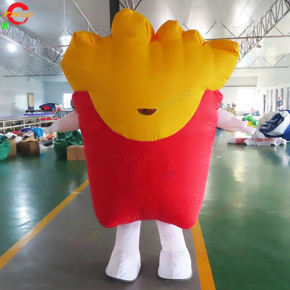 EyeCatching Inflatable Food Costume for Outdoor Advertising Giant Hamburger French Fries Balloon Model