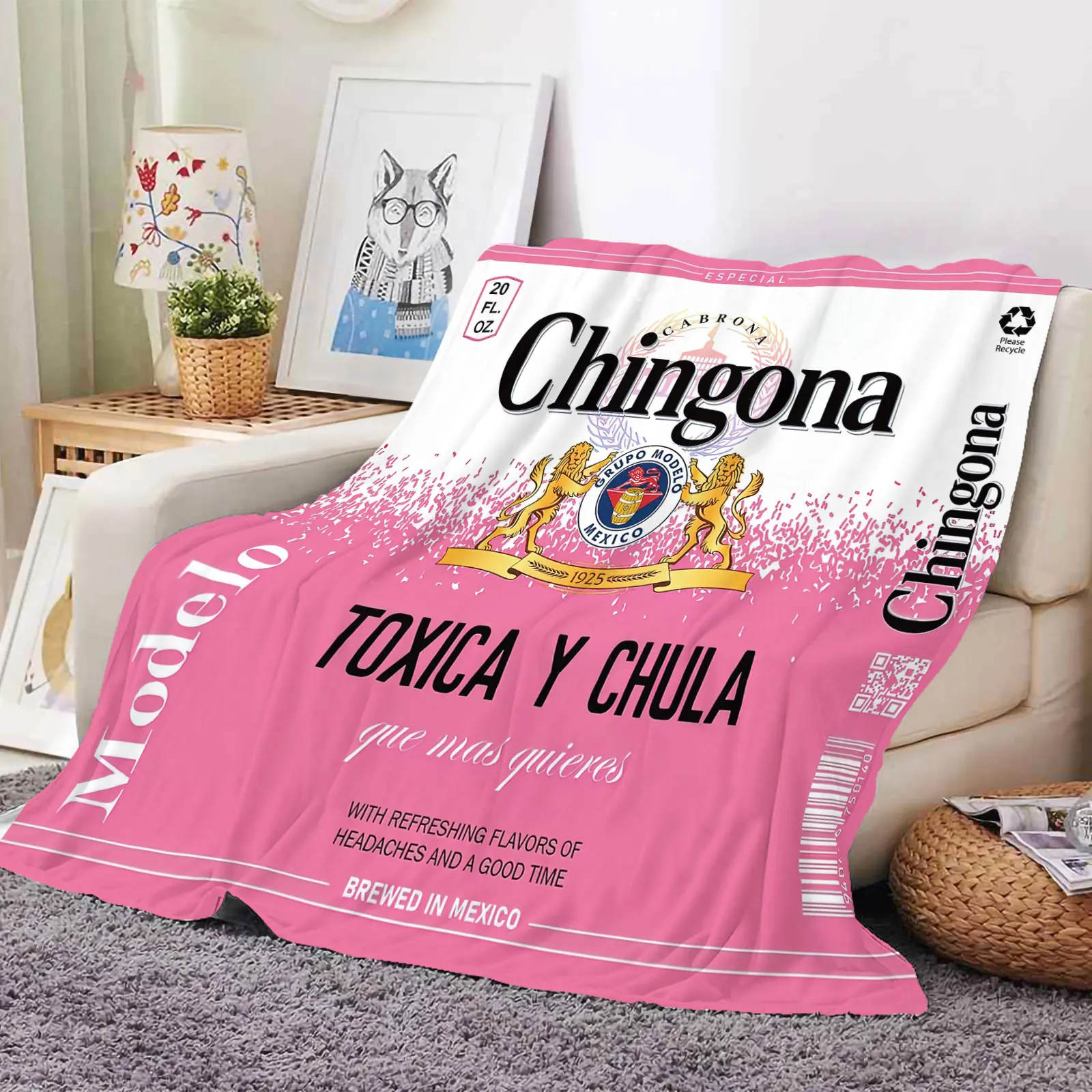 Пользовательское популярное дизайнерское модное одеяло певицы karol g chingona