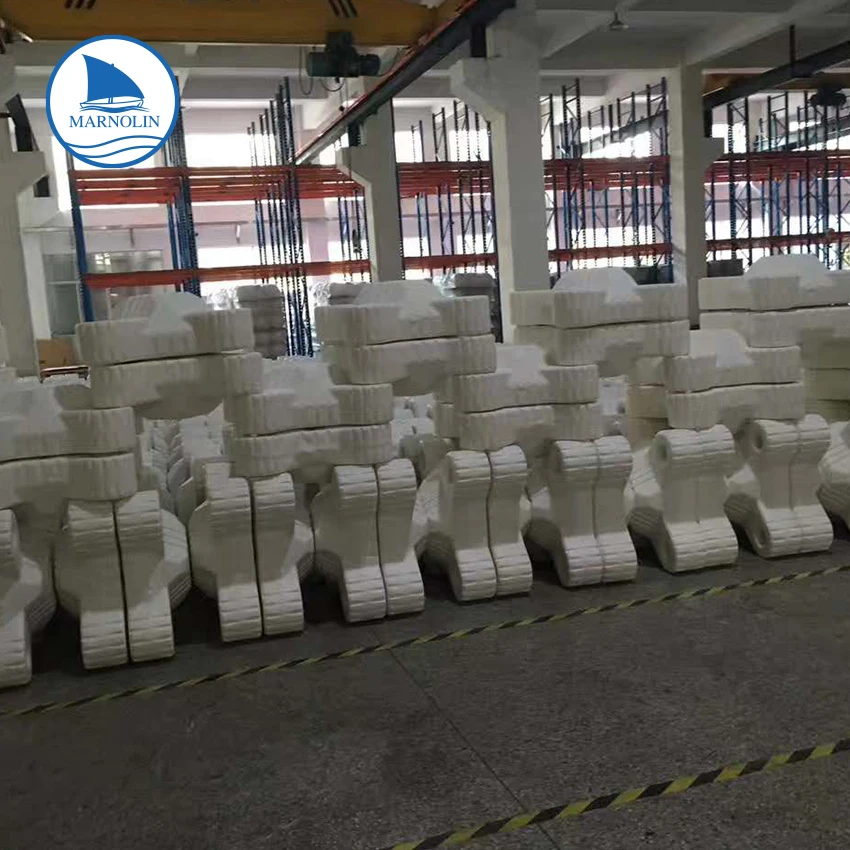 Pontoon floats plastic floating dock breakwater  house boat used on sea water