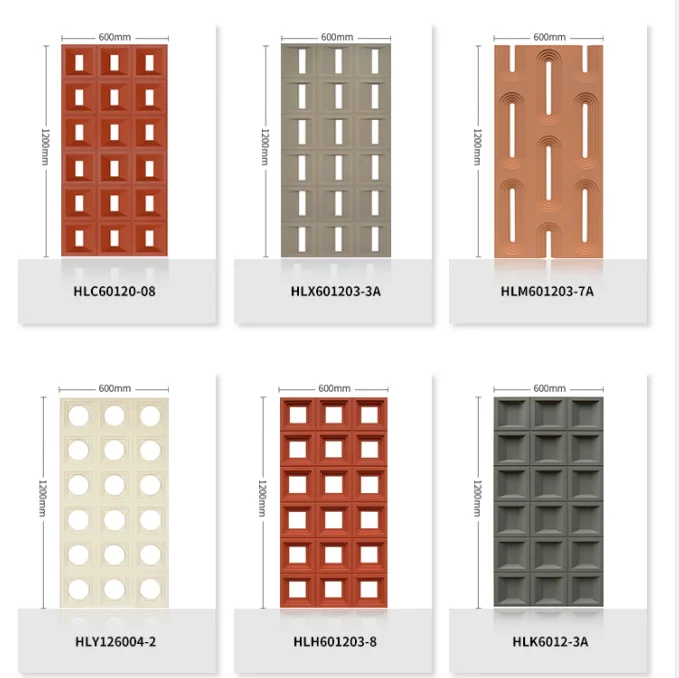 pu hollow brick double-sided partition pu component brick Internet celebrity cement component light hollow decorative hole board