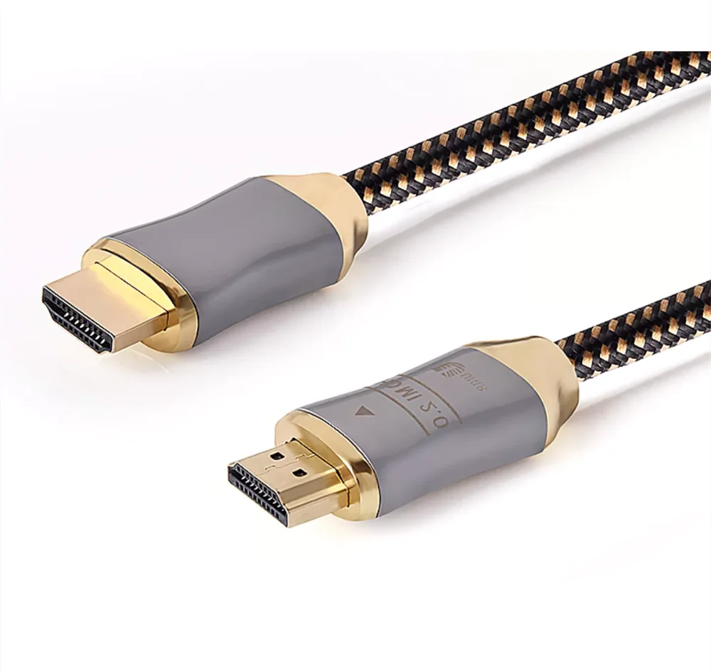 С ethernet чистой меди HDMI кабель мужчин и плетеный хлопок рукав hdmi для PS4 HDTV XBOX PS3000