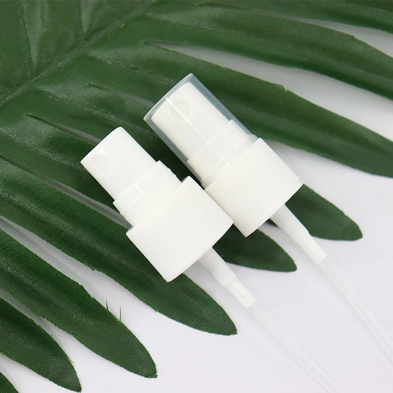 In Stock Black White DIN 18mm 20mm PET Bottle Pump Spray Head Neck Size 18/20 410 Plastic Packaging Bottle Spray Pump Cap