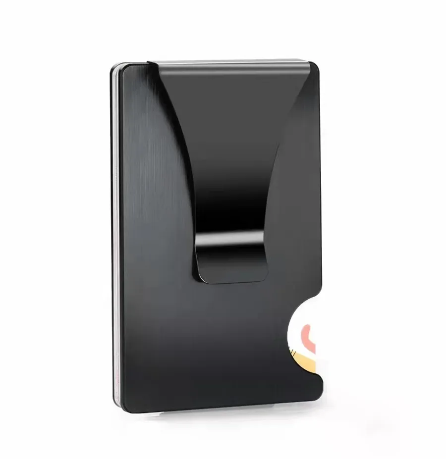 Aluminum Alloy Multiple ATM Pop Up Card Holder With Stainless Steel Money Clip And RFID Blocking Function