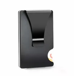 Aluminum Alloy Multiple ATM Pop Up Card Holder With Stainless Steel Money Clip And RFID Blocking Function