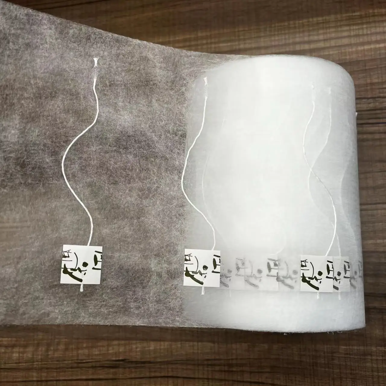 PLA non-woven biodegradable tea filters roll bagged tea packaging for food teabags