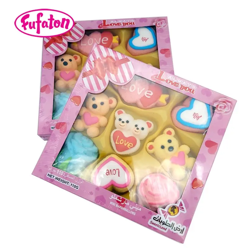 Hot Sell fruit flavored marshmallow confectionery boxes