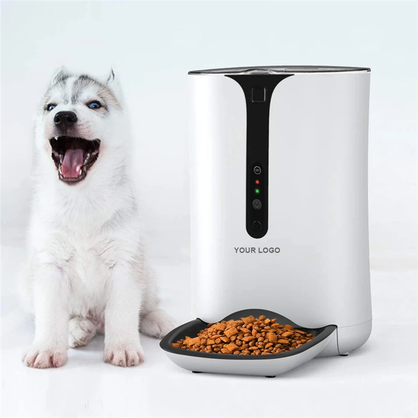 6L Camera Pet Feeder Auto Cat Smart Pet Feeder  with Treat Dispenser  Smart Pet Feeder Dog Treat