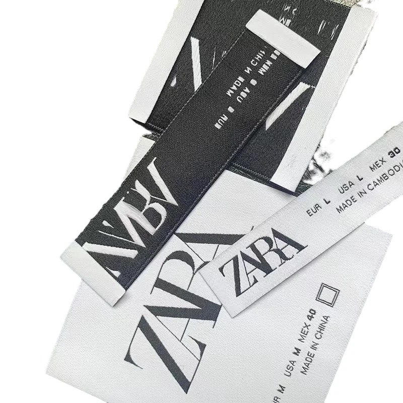 White Label Washable Clothing Neck Screen Garment Label Price Tag Clothing Label For Garments