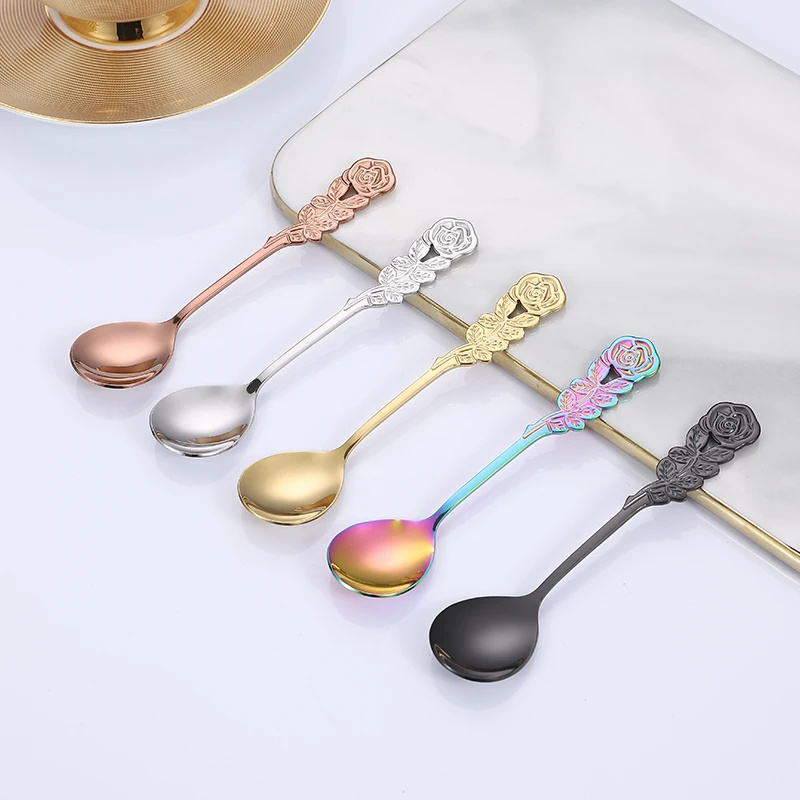 Лидер продаж amazon 2021, мини-мерная ложка для кофейного порошка, маленькая золотая мини-ложка для младенцев