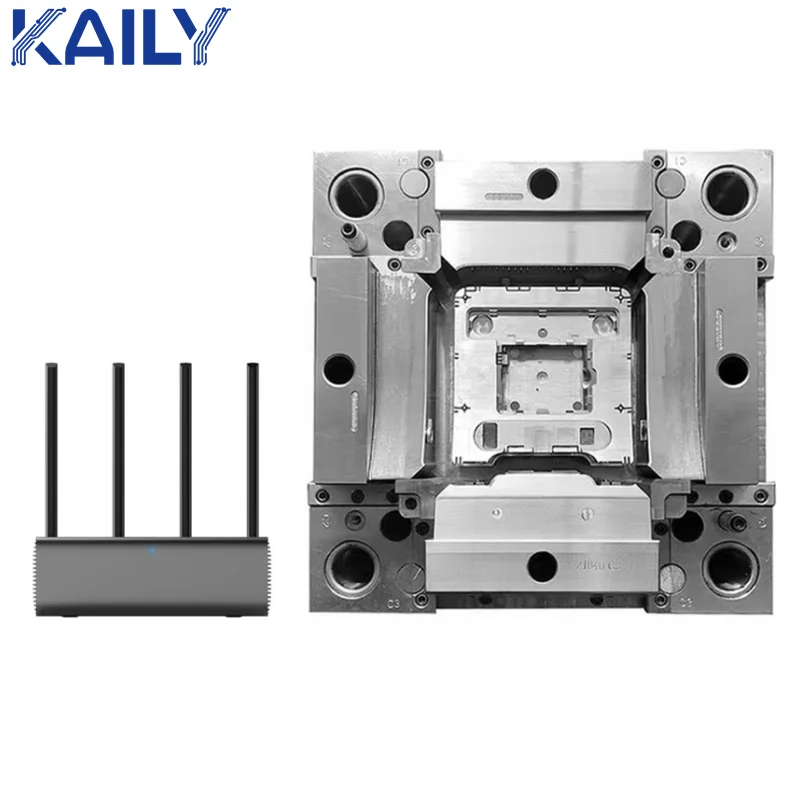 Custom router enclosure Injection Molding Molded Plastic plastic protective case, Micro ABS plastic injection parts Service