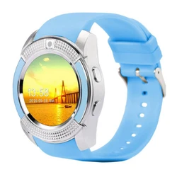 Bt Pedometer 2g Sim Card Camera Watch Color Display Waterproof Device Wrist Smart Watch V8 Smartwatch For Android Ios