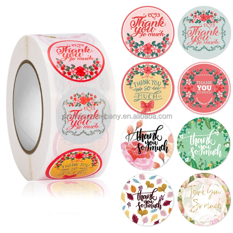 OEM/ODM cute stickers customised stickers for packaging thank you stickers for small business