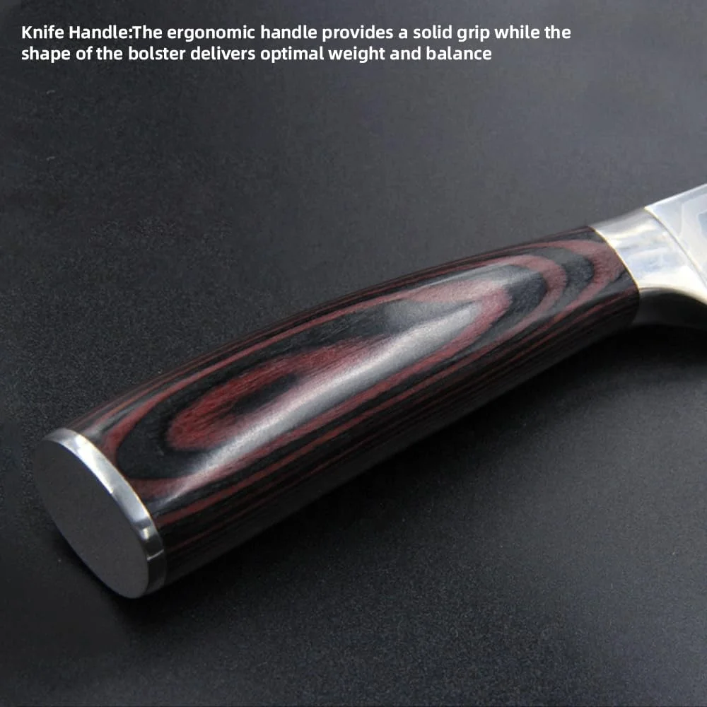 10pcs Professional High carbon Damascus Pattern Stainless Steel Japanese Kitchen Knife Set