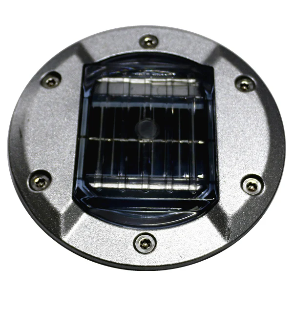 CE certified ground embedded pressure IP68 solar road stud embedded withstand voltage 50T cast aluminum road stud