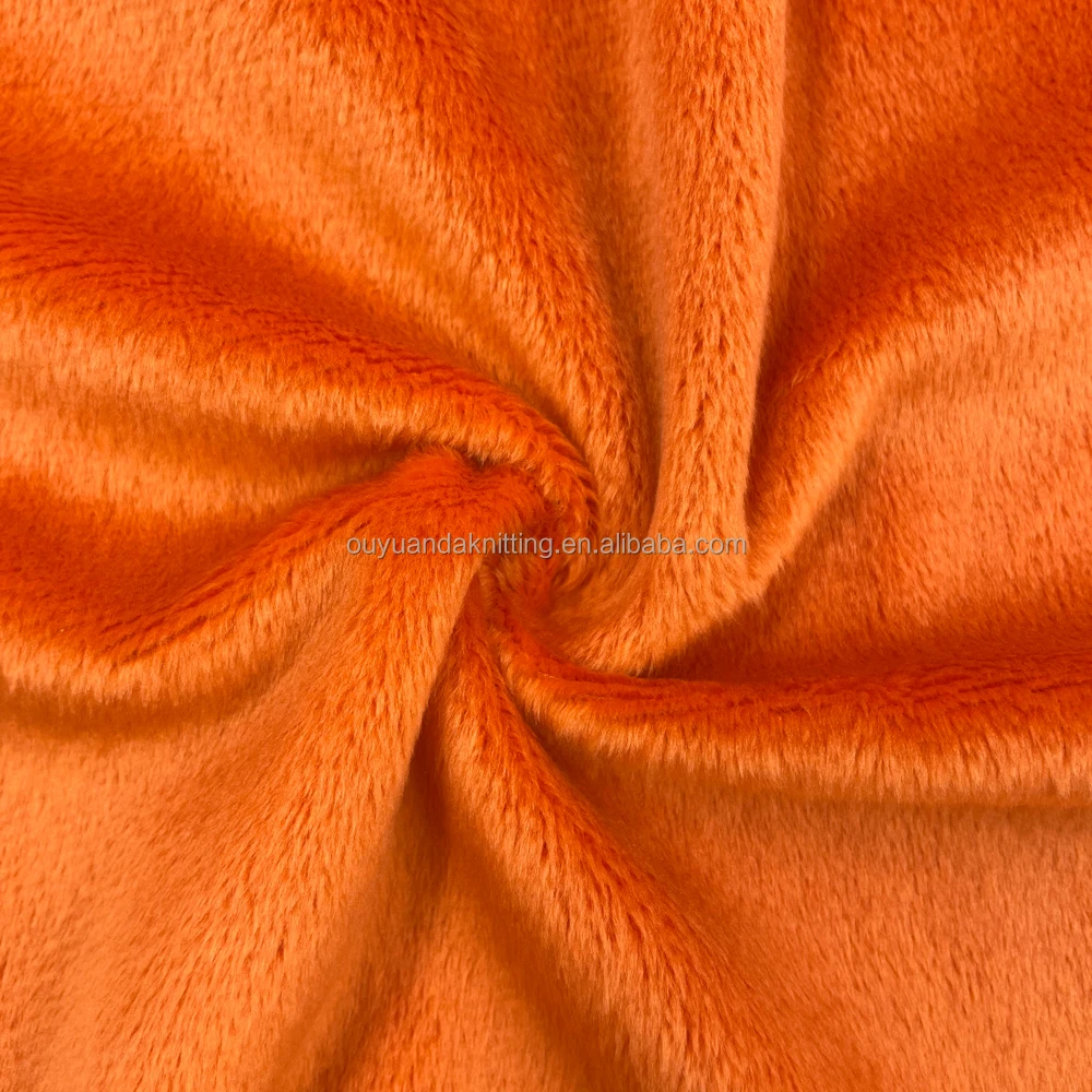 100% Polyester Crystal Velvet Minky Plush Velour Fabric