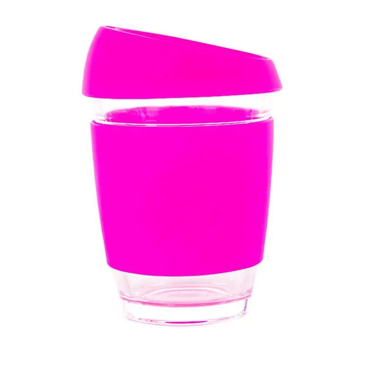 100% Biodegradable Reusable Cheap Reasonable Price Coffee Cup Sleeve Silicone Glass Cup Cover Tea And Coffee Silicone Cup