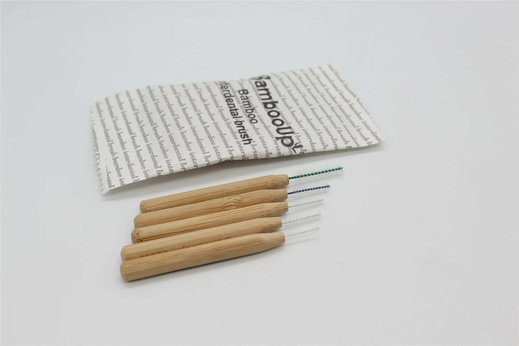 Hot Selling Custom Biodegradable Interdental Brushes Stainless Steel Wire with Bamboo Handle Teeth Cleaner