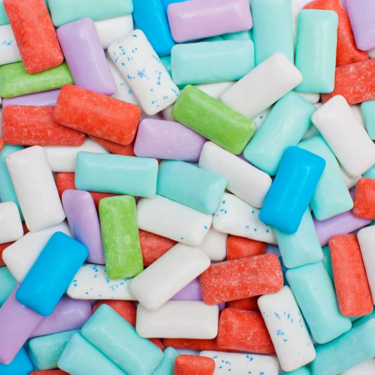 High quality 10 pieces/pack customized sugarfree bulk xylitol fruit mint chewing gum