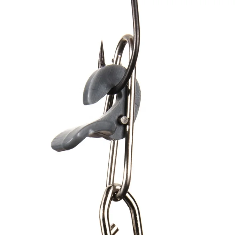 Fast delivery Stainless Steel Impact Bait IMP clips  Fishing Lure Clip Outdoor Fishing Hook Decoupling Swivel Shank Clip