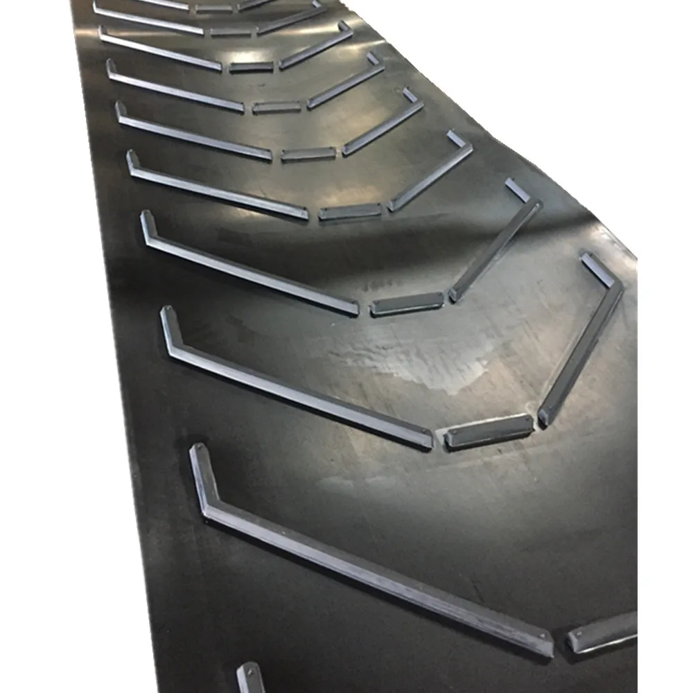 6mm-25mm Height Anti Slip Cleated V Type Chevron Patterned Conveyor Belt best price