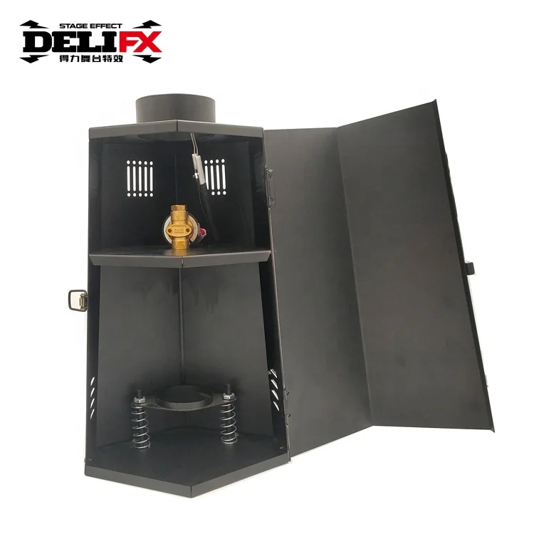 DELIFX Indoor Performance Flame Cutting Machine DMX Colorful Fire Machine with 6 Angles for Disco Bar Club Road Show TV Shooting