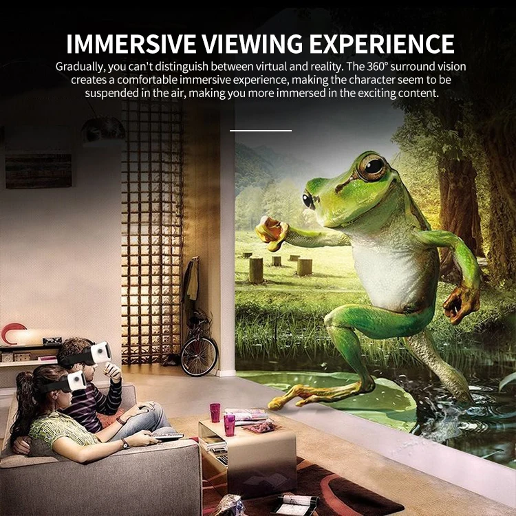 Пользовательский логотип VR 3D Box Доступные мобильные наушники очки пользовательские vr