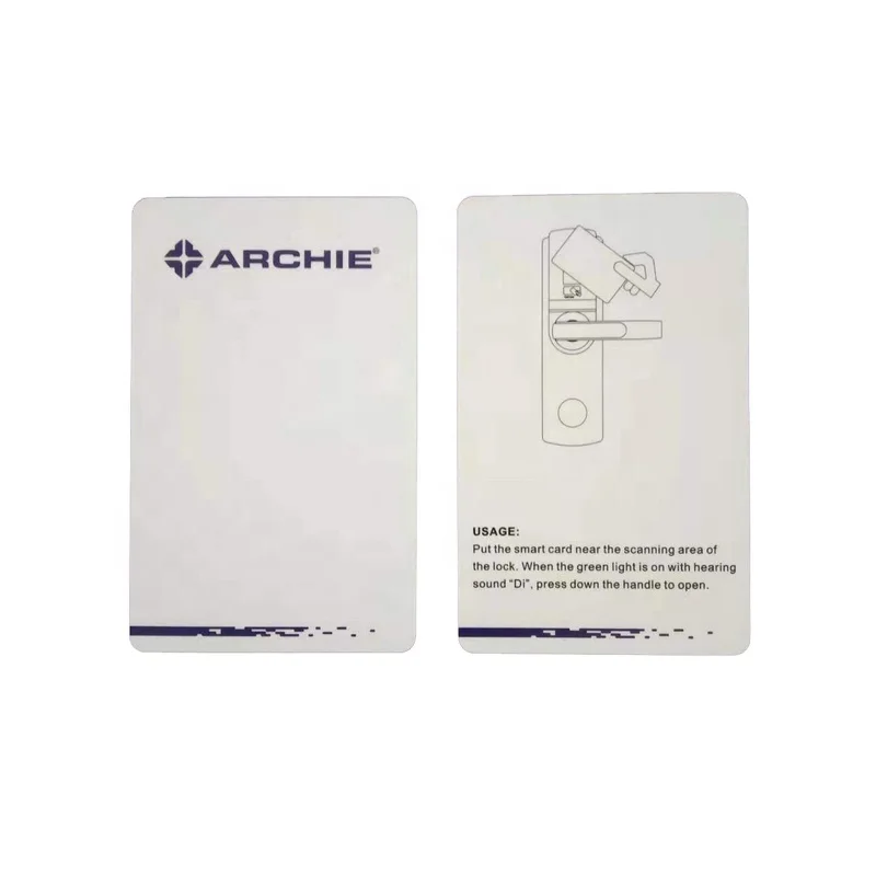 Archie Hotel Smart Lock Card S50 Rifd 13.56mhz High Frequency IC Card